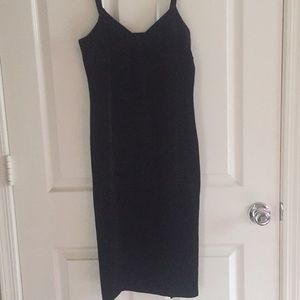 Forever 21 velvet black dress size LARGE.